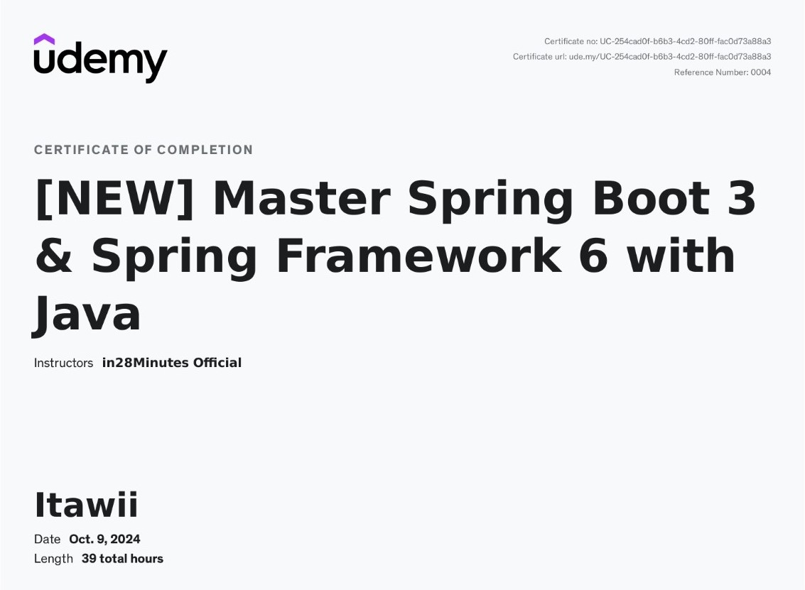Master Spring Boot 3 & Spring Framework 6 with Java